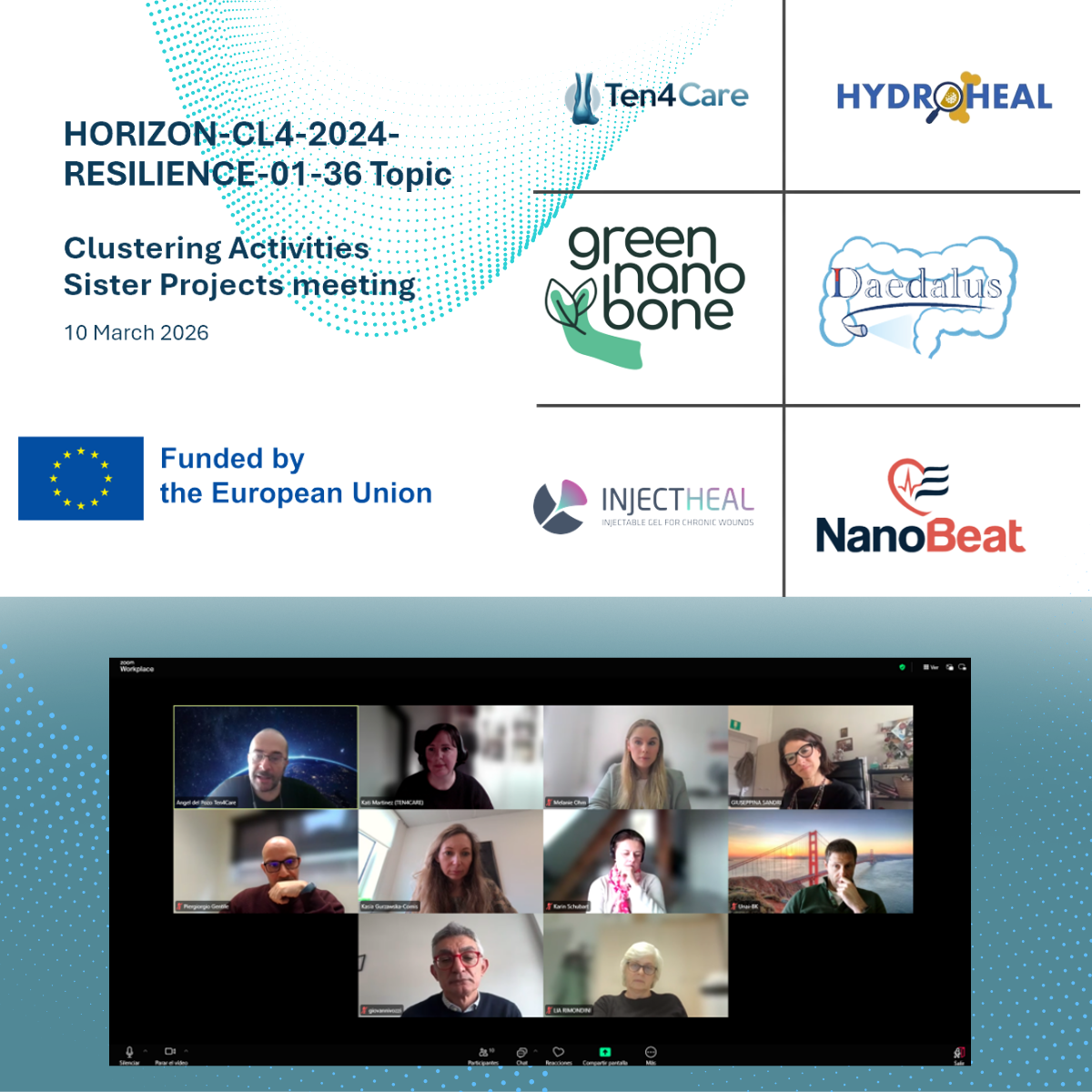 Biokeralty lidera la sinergia europea en medicina regenerativa junto al consorcio TEN4CARE