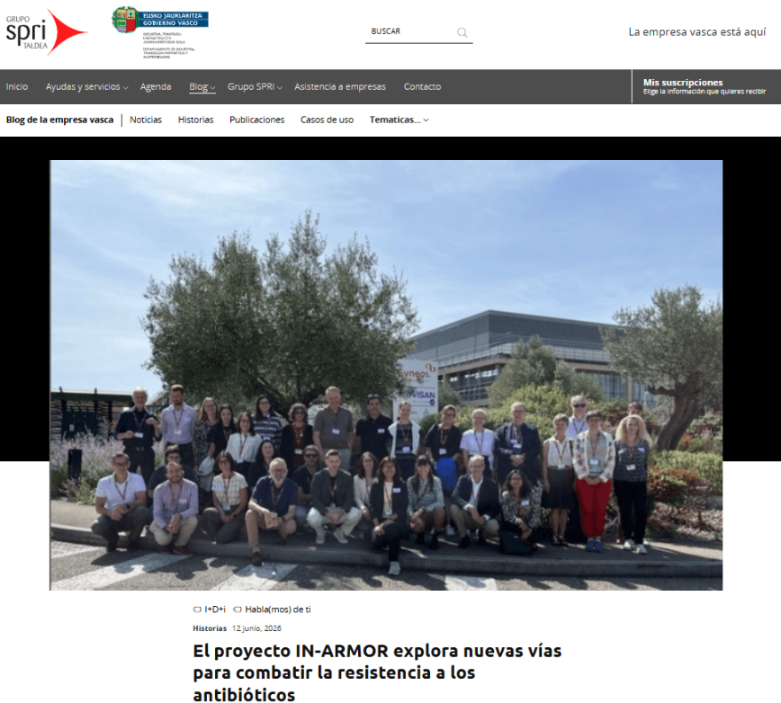 IN-ARMOR en el blog de SPRI: un nuevo enfoque para combatir la resistencia a los antibióticos